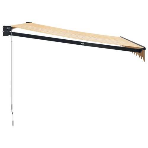 Tenda na uvlačenje žuto-bijela 3 x 2,5 m od tkanine i aluminija - Žuta 3 x 2.5 m 1 Cijena
