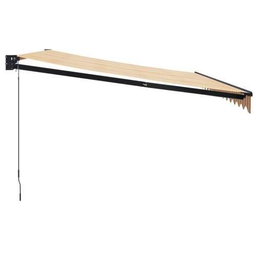 Tenda na uvlačenje žuto-bijela 4,5x3 m od tkanine i aluminija - Žuta 4.5 x 3 m 1 Cijena