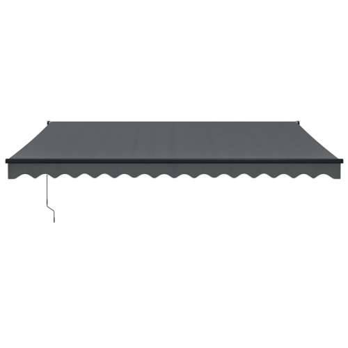 Tenda na uvlačenje antracit 4,5 x 3 m od tkanine i aluminija - Antracit (sivi okvir) 4.5 x 3 m 1 Cijena