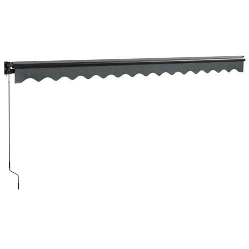 Tenda na uvlačenje antracit 4,5 x 3 m od tkanine i aluminija - Antracit (sivi okvir) 4.5 x 3 m 1 Cijena