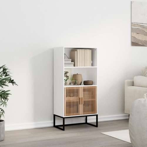 Visoka komoda bijela 60 x 35 x 125 cm od konstruiranog drva - Bijela 1 Cijena