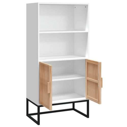 Visoka komoda bijela 60 x 35 x 125 cm od konstruiranog drva - Bijela 1 Cijena
