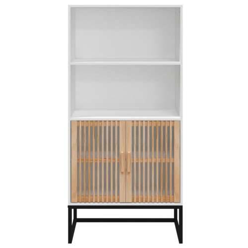 Visoka komoda bijela 60 x 35 x 125 cm od konstruiranog drva - Bijela 1 Cijena