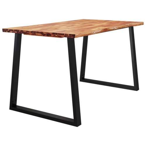 Blagovaonski stol sa živim rubom 140x80x75 cm od drva bagrema - 140 x 80 x 75 cm 1 Cijena