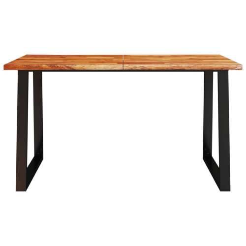 Blagovaonski stol sa živim rubom 140x80x75 cm od drva bagrema - 140 x 80 x 75 cm 1 Cijena