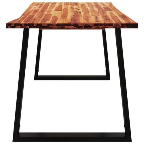 Blagovaonski stol sa živim rubom 140x80x75 cm od drva bagrema - 140 x 80 x 75 cm 1 Cijena