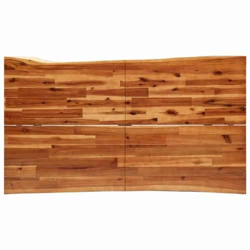 Blagovaonski stol sa živim rubom 140x80x75 cm od drva bagrema - 140 x 80 x 75 cm 1 Cijena