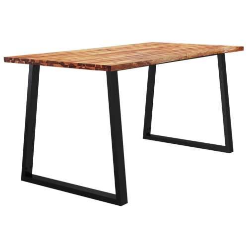 Blagovaonski stol sa živim rubom 160x80x75 cm od drva bagrema - 160 x 80 x 75 cm 1 Cijena