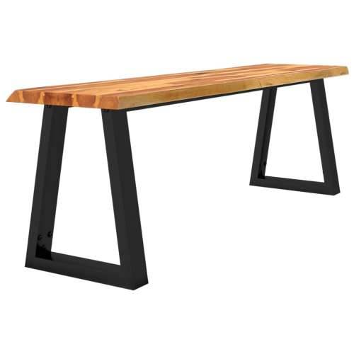 Klupa sa živim rubom 140 cm od masivnog bagremovog drva - 140 cm Cijena