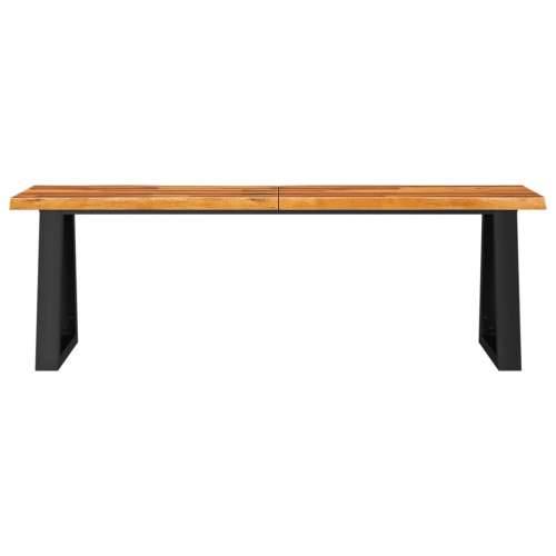 Klupa sa živim rubom 140 cm od masivnog bagremovog drva - 140 cm Cijena