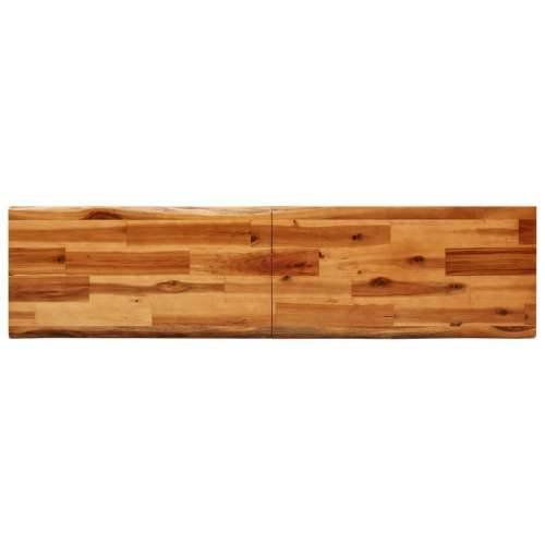 Klupa sa živim rubom 140 cm od masivnog bagremovog drva - 140 cm Cijena