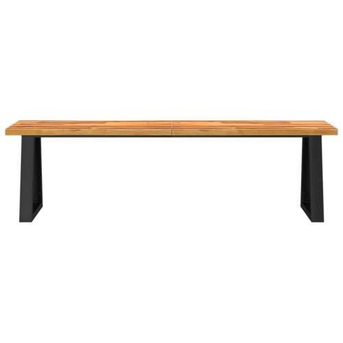 Klupa sa živim rubom 160 cm od masivnog bagremovog drva - 160 cm Cijena