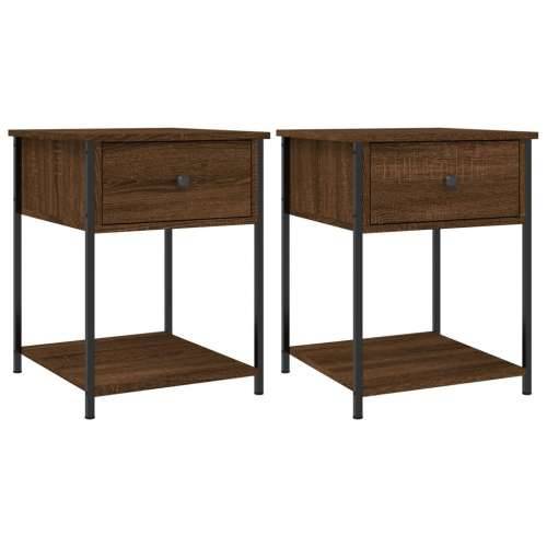 Noćni ormarići 2 kom boja hrasta 44x45x58 cm konstruirano drvo - Smeđi hrast 2 Cijena