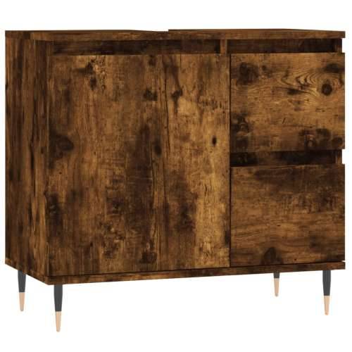 Kupaonski ormarić boja hrasta 65 x 33 x 60 cm konstruirano drvo - Dimljeni hrast 1 Cijena