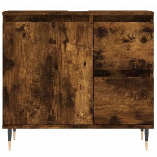 Kupaonski ormarić boja hrasta 65 x 33 x 60 cm konstruirano drvo - Dimljeni hrast 1 Cijena