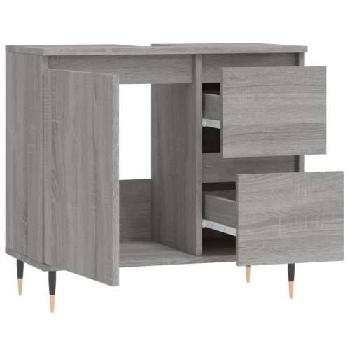 Kupaonski ormarić boja hrasta 65 x 33 x 60 cm konstruirano drvo - Sivi hrast sonoma 1 Cijena