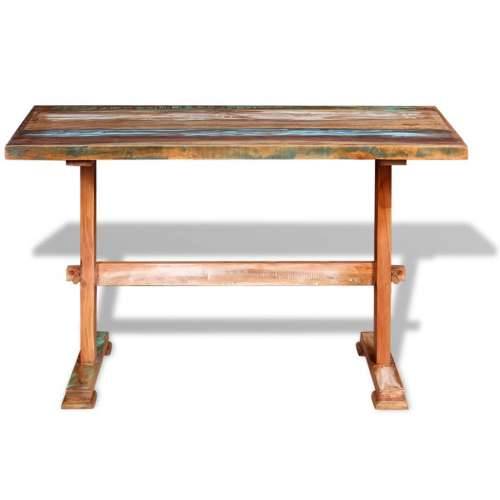 Blagovaonski stol s postoljem od obnovljenog drva 120x58x78 cm Cijena