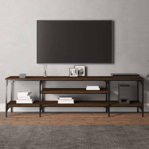 TV ormarić boja smeđeg hrasta 161x35x45 cm od drva i željeza Smeđi hrast 1 161 cm Cijena