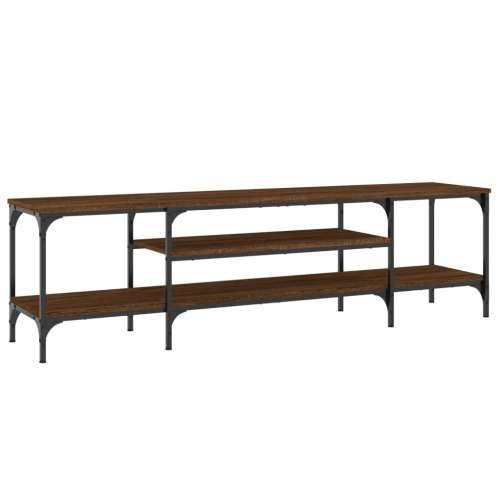 TV ormarić boja smeđeg hrasta 161x35x45 cm od drva i željeza Smeđi hrast 1 161 cm Cijena