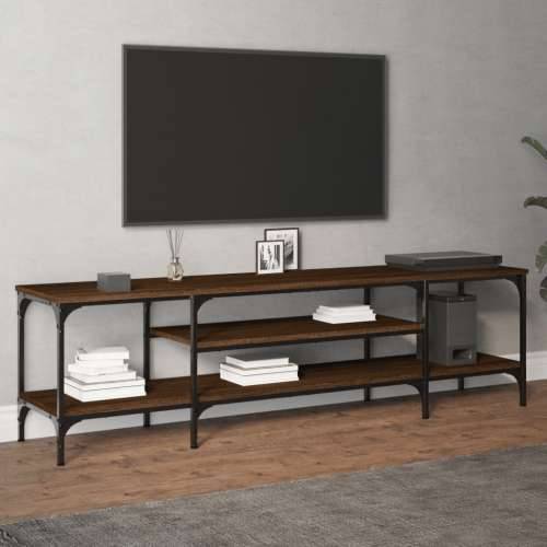 TV ormarić boja smeđeg hrasta 161x35x45 cm od drva i željeza Smeđi hrast 1 161 cm Cijena