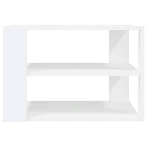 Stolić za kavu bijeli 59,5 x 59,5 x 40 cm od konstruiranog drva Cijena
