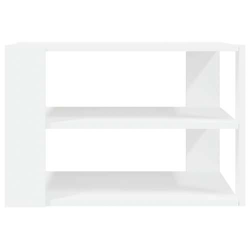Stolić za kavu bijeli 59,5 x 59,5 x 40 cm od konstruiranog drva Cijena