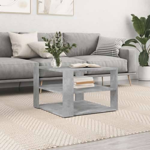 Stolić za kavu boja betona 59,5x59,5x40 cm konstruirano drvo Cijena