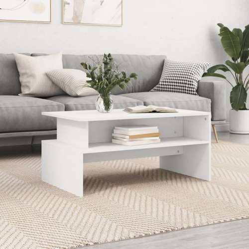 Stolić za kavu bijeli 90 x 55 x 42,5 cm od konstruiranog drva - Bijela 1 Cijena