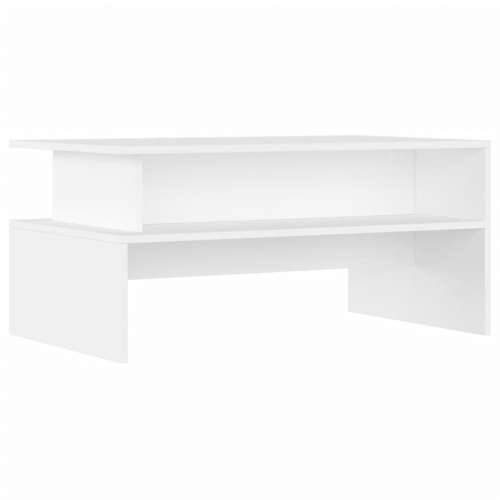 Stolić za kavu bijeli 90 x 55 x 42,5 cm od konstruiranog drva - Bijela 1 Cijena