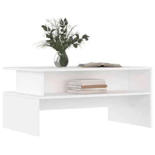 Stolić za kavu bijeli 90 x 55 x 42,5 cm od konstruiranog drva - Bijela 1 Cijena