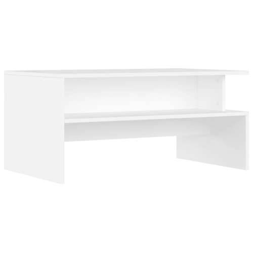 Stolić za kavu bijeli 90 x 55 x 42,5 cm od konstruiranog drva - Bijela 1 Cijena