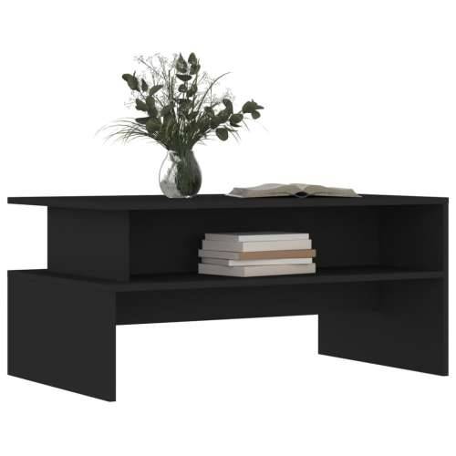 Stolić za kavu crni 90 x 55 x 42,5 cm od konstruiranog drva - Crna 1 Cijena