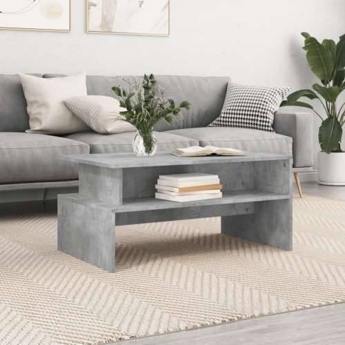 Stolić za kavu siva boja betona 90x55x42,5 cm konstruirano drvo Cijena