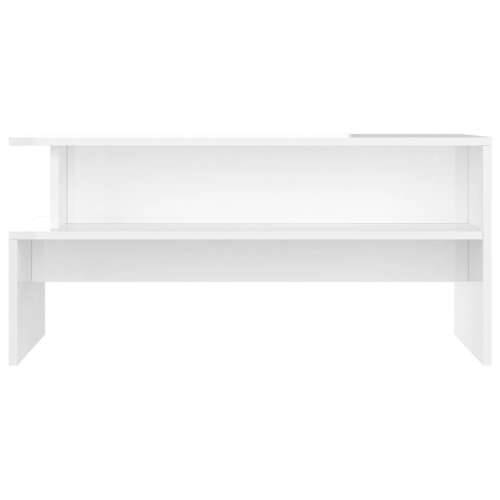 Stolić za kavu sjajni bijeli 90x55x42,5 cm konstruirano drvo - Visoko sjajno bijela 1 Cijena