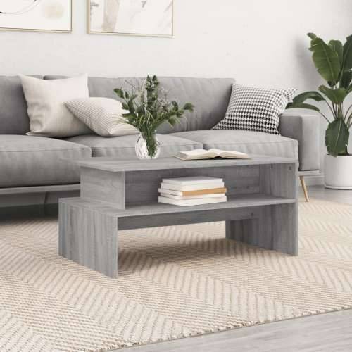 Stolić za kavu siva boja hrasta 90x55x42,5 cm konstruirano drvo - Sivi hrast sonoma 1 Cijena