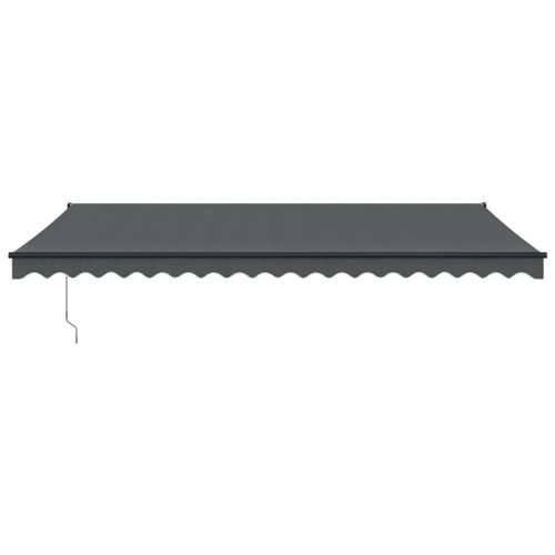 Tenda na uvlačenje antracit 5 x 3 m od tkanine i aluminija - Antracit (sivi okvir) 5 x 3 m 1 Cijena