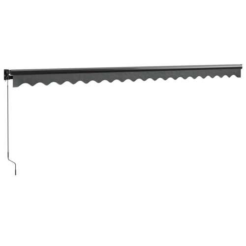 Tenda na uvlačenje antracit 5 x 3 m od tkanine i aluminija - Antracit (sivi okvir) 5 x 3 m 1 Cijena