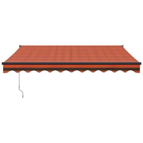 Tenda na uvlačenje narančasto-smeđa 3,5x2,5 m tkanina/aluminij - Narančasta 3.5 x 2.5 m 1 Cijena