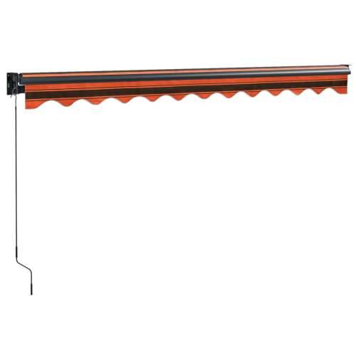 Tenda na uvlačenje narančasto-smeđa 3,5x2,5 m tkanina/aluminij - Narančasta 3.5 x 2.5 m 1 Cijena