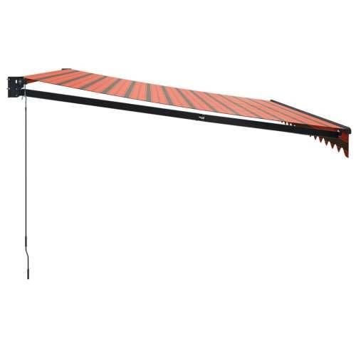 Tenda na uvlačenje narančasto-smeđa 4 x 3 m tkanina i aluminij - Narančasta 4 x 3 m 1 Cijena