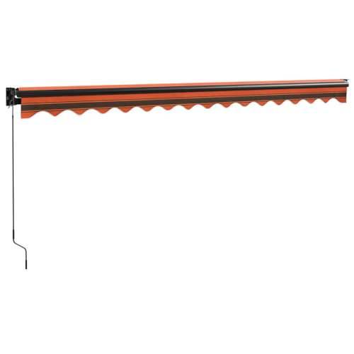Tenda na uvlačenje narančasto-smeđa 4 x 3 m tkanina i aluminij - Narančasta 4 x 3 m 1 Cijena
