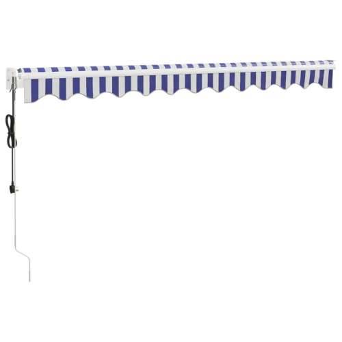 Automatska tenda na uvlačenje plavo-bijela 3 x 2,5 m - Plava i bijela 3 x 2.5 m 1 Cijena