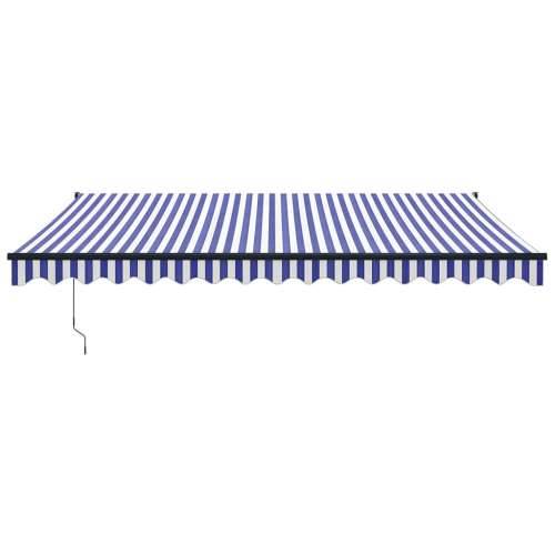 Automatska tenda na uvlačenje plavo-bijela 4,5 x 3 m - Plava i crna 4.5 x 3 m 1 Cijena