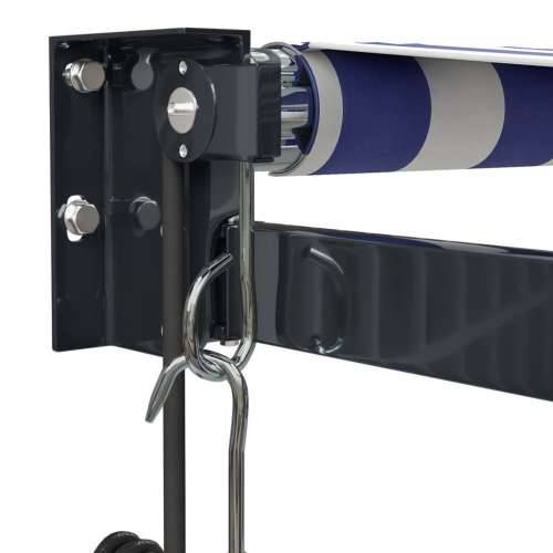 Automatska tenda na uvlačenje plavo-bijela 4,5 x 3 m - Plava i crna 4.5 x 3 m 1 Cijena