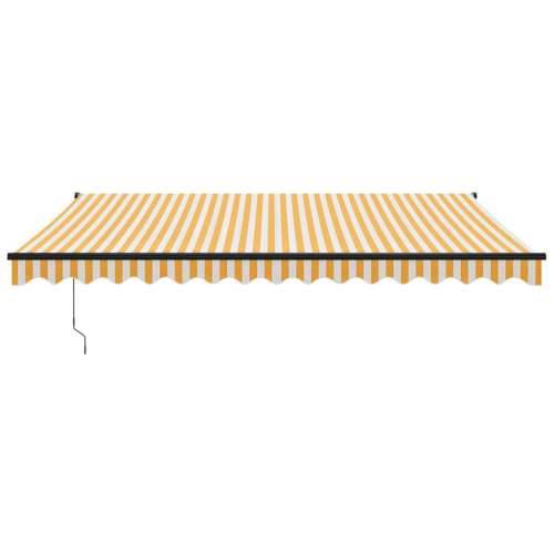Automatska tenda na uvlačenje žuto-bijela 4,5 x 3 m - Žuta 4.5 x 3 m 1 Cijena