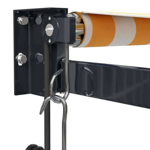 Automatska tenda na uvlačenje žuto-bijela 4,5 x 3 m - Žuta 4.5 x 3 m 1 Cijena