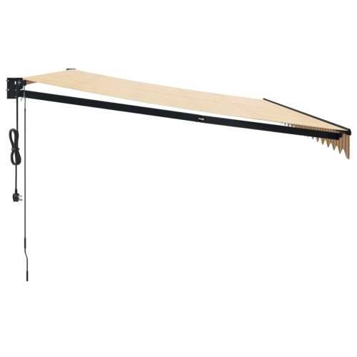 Automatska tenda na uvlačenje žuto-bijela 5 x 3 m - Žuta 5 x 3 m 1 Cijena