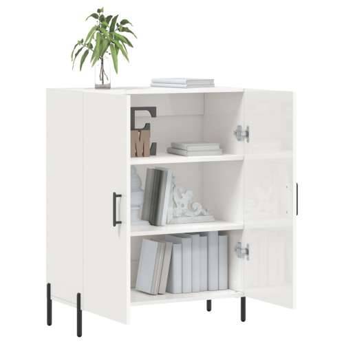 Komoda sjajna bijela 69,5x34x90 cm od konstruiranog drva - Visoko sjajno bijela 1 Cijena