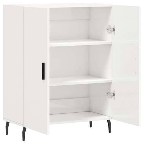 Komoda sjajna bijela 69,5x34x90 cm od konstruiranog drva - Visoko sjajno bijela 1 Cijena