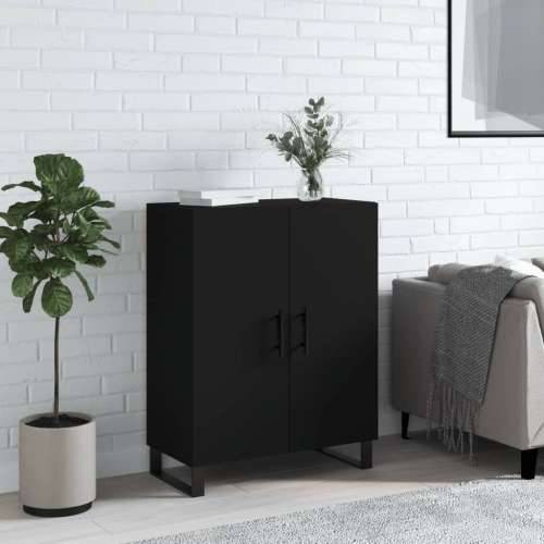Komoda crna 69,5 x 34 x 90 cm od konstruiranog drva - Crna 1 Cijena
